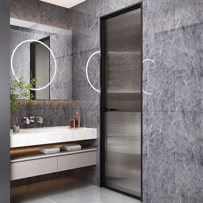 Haimin 3D Wall Panels Peel and Stick Marble Tile Look 10 Pack Waterproof | Lightweight, each 23.6x11.8in, total 19.4 sq ft. Kitchen & bath backsplash, bedroom/living rm decor. Marble-look faux tile. - Image 8