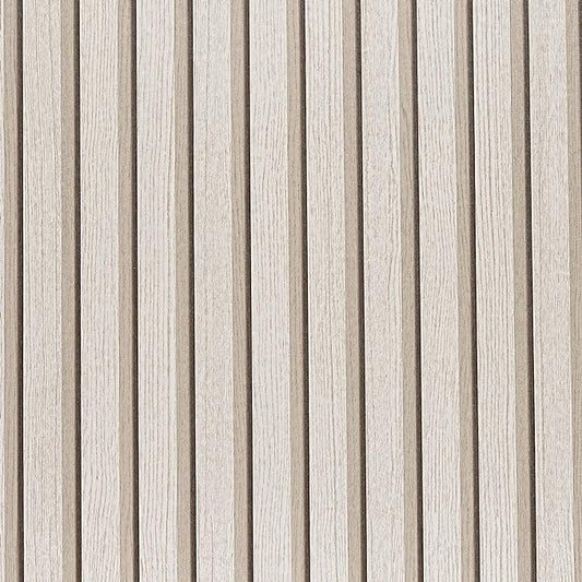 Wood Slat Peel and Stick Wallpaper - 17.5"x200" Textured Faux Wood Self-Adhesive, Waterproof Removable Wall Panel for Bedroom, Kitchen, Accent Wall - Easy Install by LOVADA
