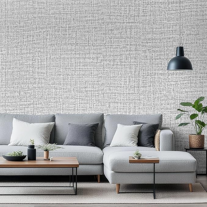 Vinjiasin Grasscloth Peel and Stick Wallpaper Vintage Textured Contact Paper Grasscloth Self Adhesive Removable Wall Paper for Bedroom Cabinets Drawers Covering (15.7" x 78.7") - Image 4