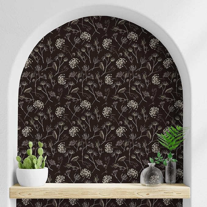 Main Street Peel and Stick Wallpaper Sheets, Queen Anne's Lace, 12-Pack | 11 x 16 in sheet size; Covers up to 14.67 sq ft; Eco-friendly paper material; No paste or additional adhesive required - Image 5