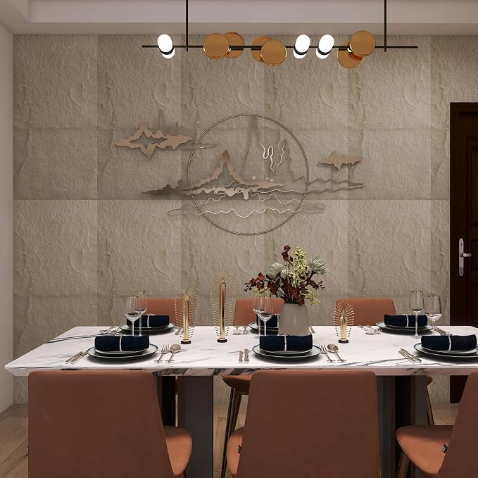 4-Pack 3D Faux Stone Wall Panels Rock Wall Panel White | 47.24"*23.62" PU Stone Wall Panels for Interior Decor, Lightweight & Waterproof - Image 6