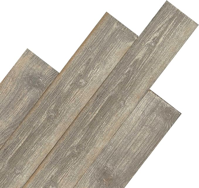 Real Wood Wall Planks-5" White Shiplap Panel Peel and Stick 10Pack 12.5SqFt | 5in wide solid wood shiplap planks-easy DIY wall shiplap panels Perfect for accent wall,backsplash,bedroom, living room - Image 9