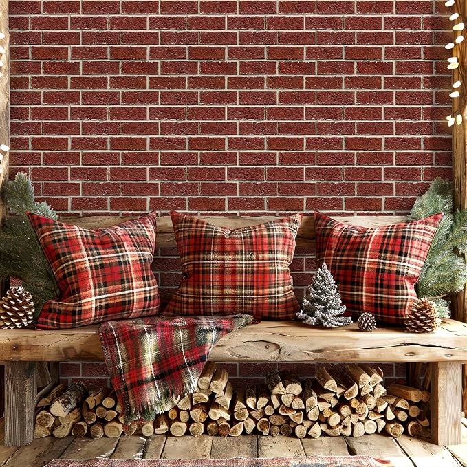 COMSTICKC 3D Peel and Stick Faux Brick Wall Panels for Quick DIY Wall Decor | 10 Pcs 11.8" x 11.8", Not Real Brick, Small Size, Ultra-Light Thin PVC 3D Fake Brick Sticker Wallpaper for DIY Interior Decor - Image 2