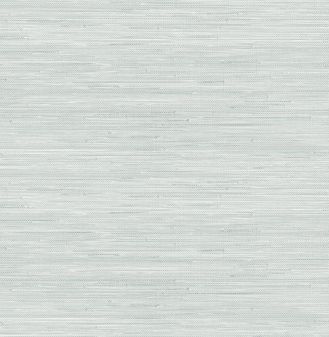 NuWallpaper x Social Social Whisper Blue Classic Faux Grasscloth Peel & Stick Wallpaper by NuWallpaper