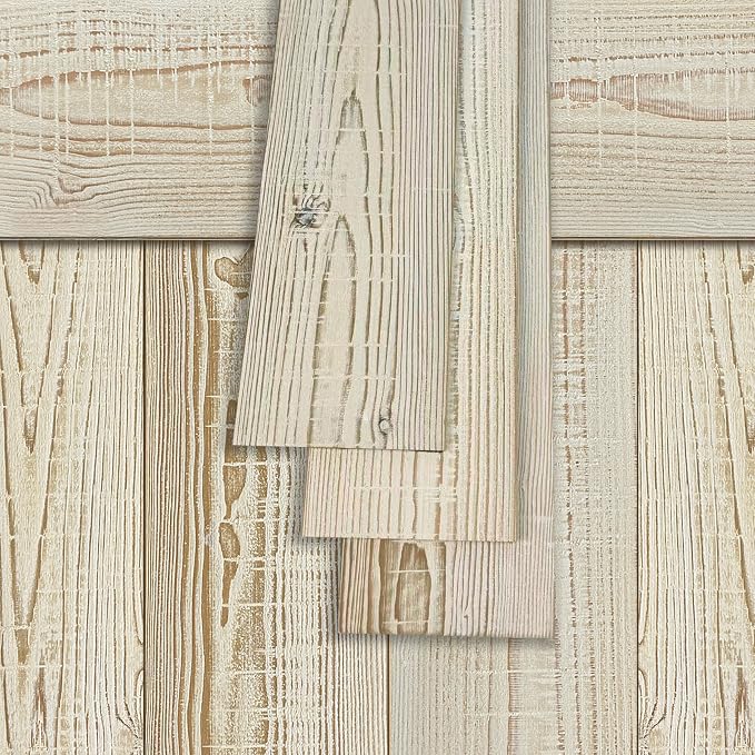 Real Wood Wall Planks-5" White Shiplap Panel Peel and Stick 10Pack 12.5SqFt | 5in wide solid wood shiplap planks-easy DIY wall shiplap panels Perfect for accent wall,backsplash,bedroom, living room - Image 7