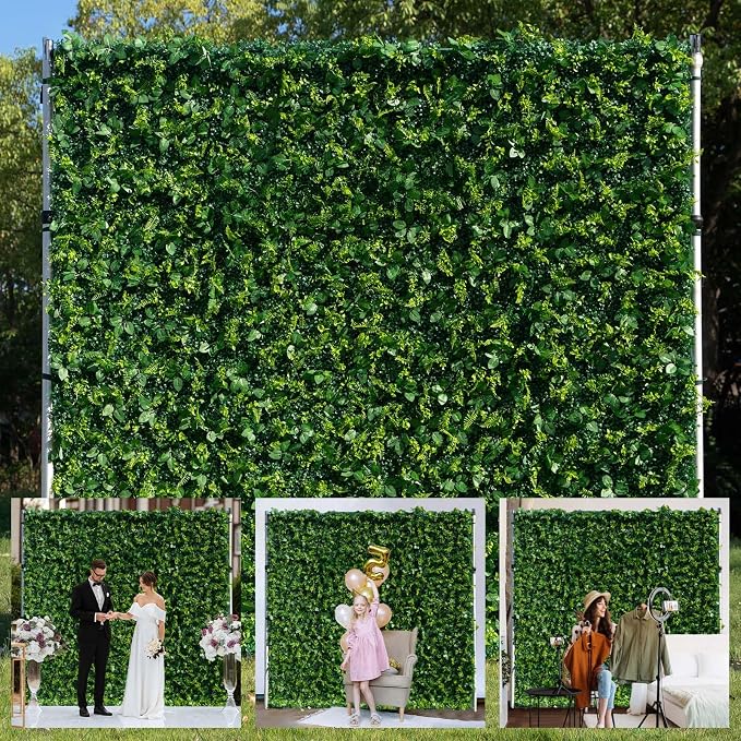 Artificial Luxury‌ Flower Wall Panels, Gorgeous 3D Silk Floral Backdrop for Wedding, Baby Show, Party and Home Decor, Quick Assembly/Storage, Both Eco ＆ Pet Friendly, 8ft*8ft by COCOFLOWERWALL