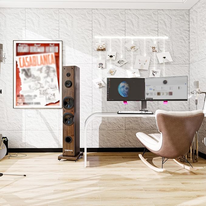 3D Faux Stone PU Wall Panels for Interior Decor, 4 Pieces, White | Cement Texture Accent Wainscoting Panel for Home, Office, 47.2" × 23.6" - Image 7