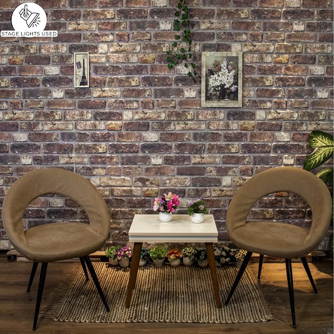 Dundee Deco 3D Wall Panels Faux Brick - Cladding Grey Brown Stone Look Wall Paneling, Styrofoam, Sample, Size 10 x 10 in. - Image 5