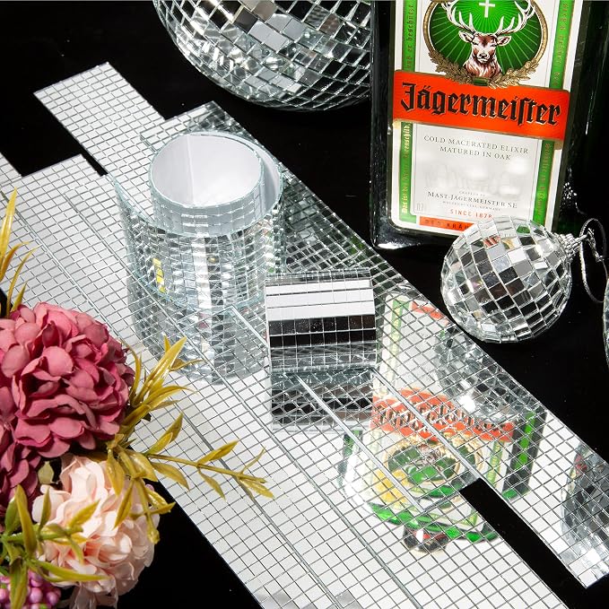 PP OPOUNT 18880 PCS Disco Ball Tiles, 5 x 5 mm Self-Adhesive Mosaic Tiles - Image 6
