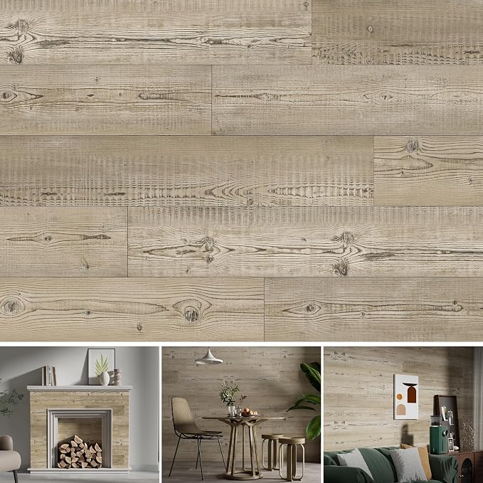 SINGULARWOOD Wall Panels,Peel&Stick Installation Vinyl Planks for Walls | Easy to install Looks real Strong adhesive Very durable by SINGULARWOOD