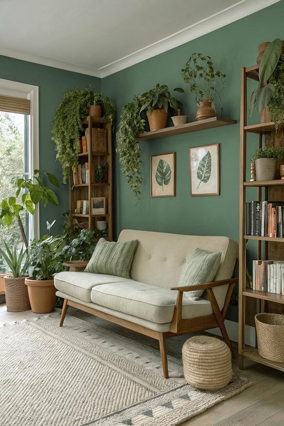 Dimoon 590''x17.7'' Green Peel and Stick Wallpaper Contact Paper Modern Self Adhesive Wall Paper Removable Renter Friendly Textured Solid Color Shelf Cabinet Vinyl Roll (590''x17.7'',Dark Green) - Image 6