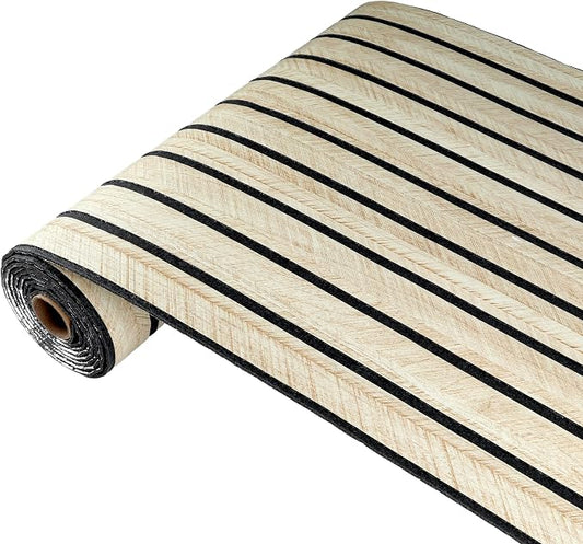 3D Wall Panels, Peel and Stick Wood Grain, 19.7" x 118.1" | Self-adhesive PVC and XPE wall panels with 4.5mm raised wood grain texture for clean, smooth interior walls by PGVALXOR