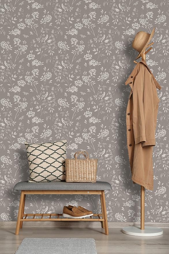 Peel and Stick Wallpaper Roll, Nestled in Nature Design | 17.5 x 216 in roll; Covers 26.25 sq ft; Vinyl peel & stick; No paste needed; Great for walls, shelves & cabinets. - Image 7