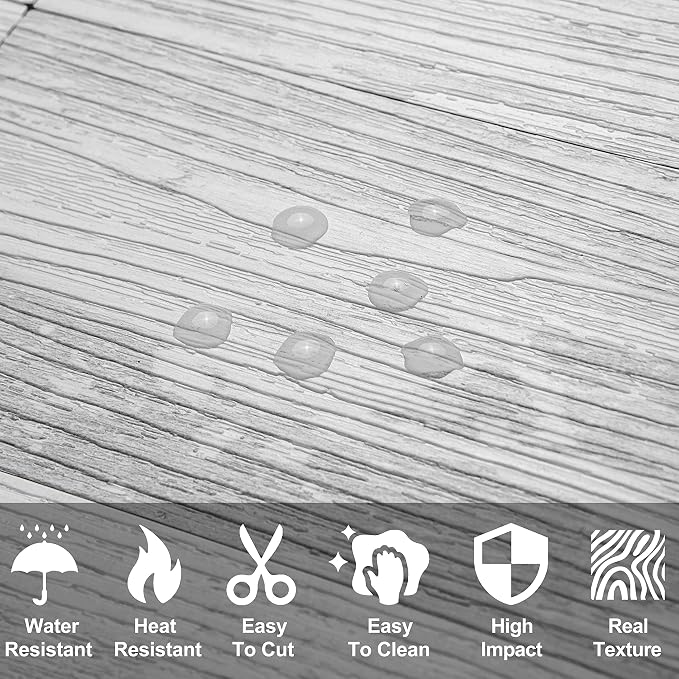 AULIGET 100 Piece Peel and Stick Backsplash PVC Tile, 3 Inch x 6 Inch White Birch Stick on Wall Tiles for Backsplash Kitchen, Bathroom, Laundry Room, Camper, Fireplace - Image 2