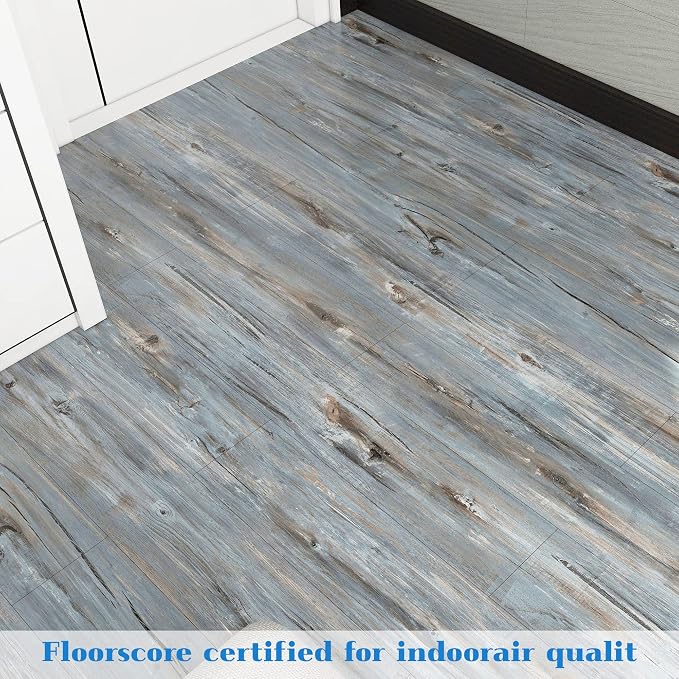 Lareko Peel and Stick Floor Tile, Waterproof Vinyl Plank Flooring | 36-Pack 54 Sq.Ft, Self-Adhesive Laminate Vinyl Tiles,Realistic Wood Grain for DIY Bathroom, Laundry Room & Rental Upgrades - Image 5