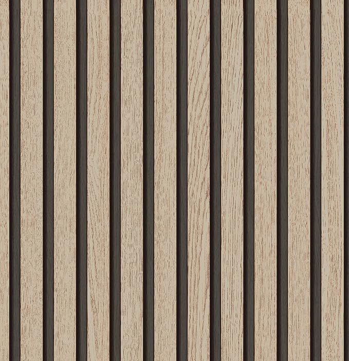 myforHD Wallpaper Peel and Stick Wood Grating Stripe Self-Adhesive Wallpaper Faux Wood Contact Paper Wood Slats Self Adhesive Wall Paper PVC Vinyl Film Removable Waterproof 17.3" x 236" by myforHD