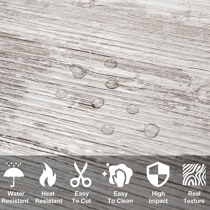 AULIGET 100 Piece Peel and Stick Backsplash PVC Tile, 3 Inch x 6 Inch Brown Birch Stick on Wall Tiles for Backsplash Kitchen, Bathroom, Laundry Room, Camper, Fireplace - Image 3