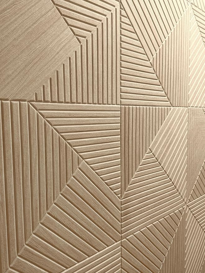 6 Pack UV Wood Texture Grooved Acoustic Wall Panels | 23.6×23.6 Inch Self-Adhesive Decor Wall Art, Total Size 70.8×47.2 Inches for Theater Living Room Office - Image 9