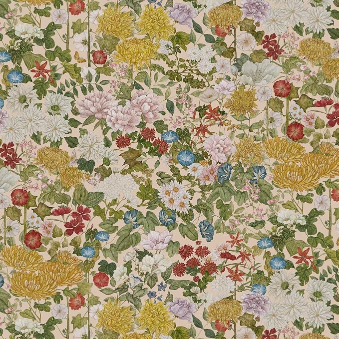 Peel and Stick Wallpaper Floral Contact Paper for Cabinets/Kitchen/Bathroom | Textured Vinyl Stick on Wall paper, Removable, Waterproof, Self-adhesive, Boho, for bedroom/rv/laundry room 17.3" x 118" by Vividpatch