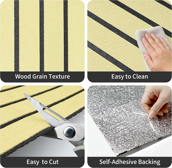 3D Wall Panels Peel and Stick, PVC Wood Grain, 19.7" x 118.1" | Self-adhesive 3D wall panels peel and stick to dry, flat surfaces for room updates without extra glue - Image 4
