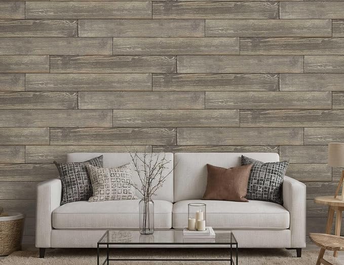 Real Wood Wall Planks-5" White Shiplap Panel Peel and Stick 10Pack 12.5SqFt | 5in wide solid wood shiplap planks-easy DIY wall shiplap panels Perfect for accent wall,backsplash,bedroom, living room - Image 2
