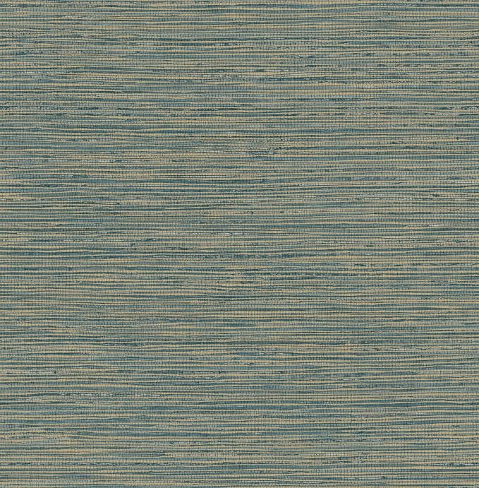 RoomMates Teal Dimensional Grasscloth Peel and Stick Wallpaper, RMK12684PLW by RoomMates