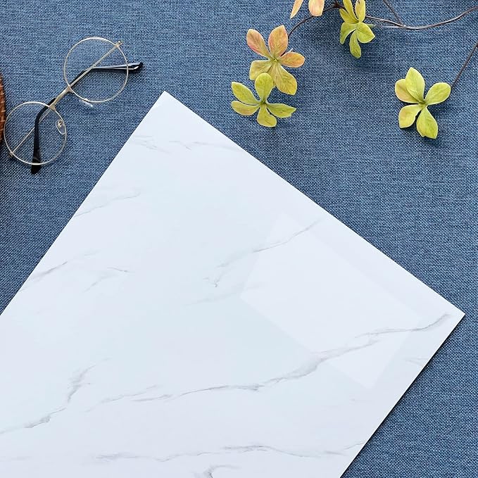 Haimin 3D Wall Panels Peel and Stick Marble Tile Look 10 Pack Waterproof | Lightweight, each 23.6x11.8in, total 19.4 sq ft. Kitchen & bath backsplash, bedroom/living rm decor. Marble-look faux tile. - Image 6