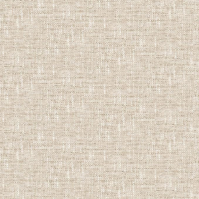 NuWallpaper by WallPops Tan Poplin Peel and Stick Wallpaper, NUS5002 by NuWallpaper