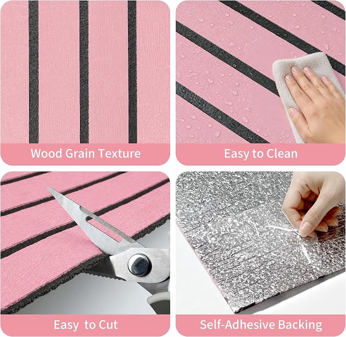 3D Wall Panels, PVC Wood Grain Panels, 19.7" x 118.1" | Self-adhesive PVC wood wall panels with 4.5mm cushioning and a wipe-clean surface for living rooms and bedrooms - Image 4