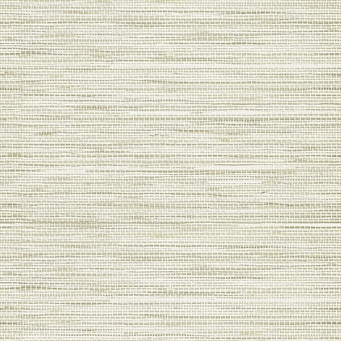 Simon&Siff Cream Textured Grasscloth Peel and Stick Wallpaper 17.7"x394" Neutral Faux Grassweave Wallpaper Waterproof Self Adhesive Removable Wallpaper Mural for Home Decor Bedroom Kitchen Cabinet - Image 5