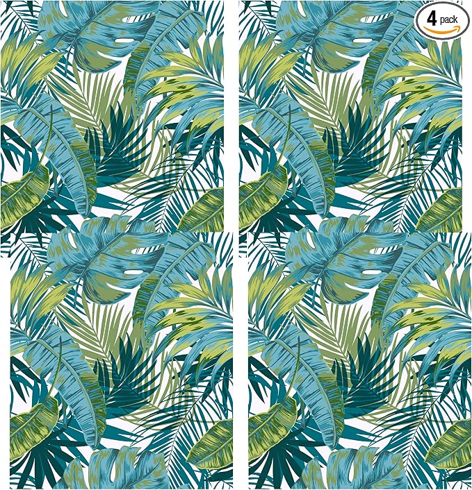 My Style Bangalow Tropical Palm Peel and Stick Wallpaper (Pack of 4) by Unknown