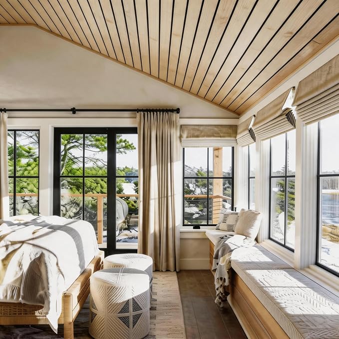 Wood Grain 2 x 15.8"W x 236"L Peel and Stick Wall Panels, 3D Soundproof Oak | Weatherproof Wall Panels, Thick PVC Self-Adhesive Wood Panels for Cabinets, Bedroom, Living Room, Kitchen Island Renovation - Image 3