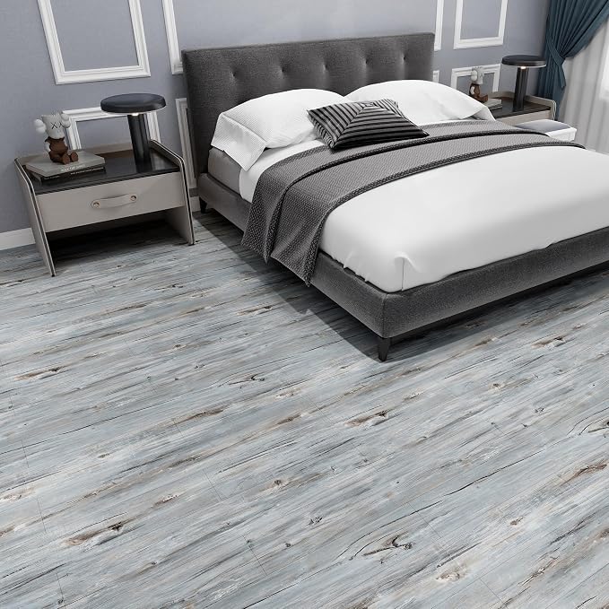 Lareko Peel and Stick Floor Tile, Waterproof Vinyl Plank Flooring | 36-Pack 54 Sq.Ft, Self-Adhesive Laminate Vinyl Tiles,Realistic Wood Grain for DIY Bathroom, Laundry Room & Rental Upgrades - Image 3