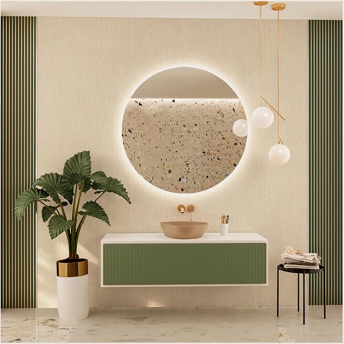 Grasscloth Peel and Stick Wallpaper Beige Brown Vinyl 16in x 118in | Faux Linen Vintage Wallpaper Textured Removable Wall Paper Grass Cloth Cabinets Bedroom for Cabinet Self Adhesive Vinyl - Image 3