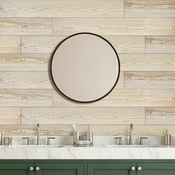 Real Wood Wall Planks-5" White Shiplap Panel Peel and Stick 10Pack 12.5SqFt | 5in wide solid wood shiplap planks-easy DIY wall shiplap panels Perfect for accent wall,backsplash,bedroom, living room - Image 8