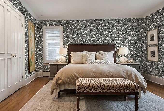 Vintage Peel and Stick Wallpaper Beige Black Wallpaper Farmhouse Cottage Leaf Contact Paper Renter Friendly Removable Wall Paper Botanical for Cabinets Bathroom Kitchen Laundry Vinyl 394" x 17.3" - Image 7