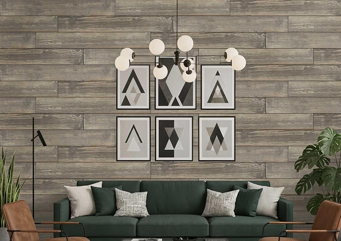 Real Wood Wall Planks-5" White Shiplap Panel Peel and Stick 10Pack 12.5SqFt | 5in wide solid wood shiplap planks-easy DIY wall shiplap panels Perfect for accent wall,backsplash,bedroom, living room - Image 5