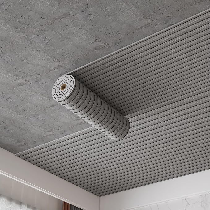 Gray Peel and Stick Slat Wall Panels,Wood Grain Paneling 118"x15.75" | (13Sq.ft)Self-Adhesive,Soundproof,Moisture-Resistant,3D,Faux Wood Panels,for Bedroom,Bathroom,Entryway,Walls & Ceilings - Image 3