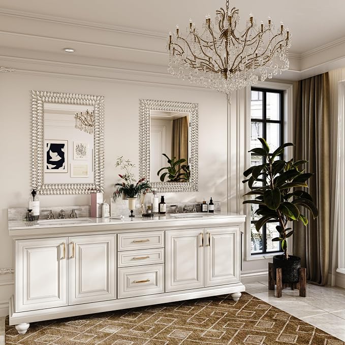 Kelly Miller 28"x40" Jeweled Luxury Rectangle Decorative Wall Mirror - Image 9