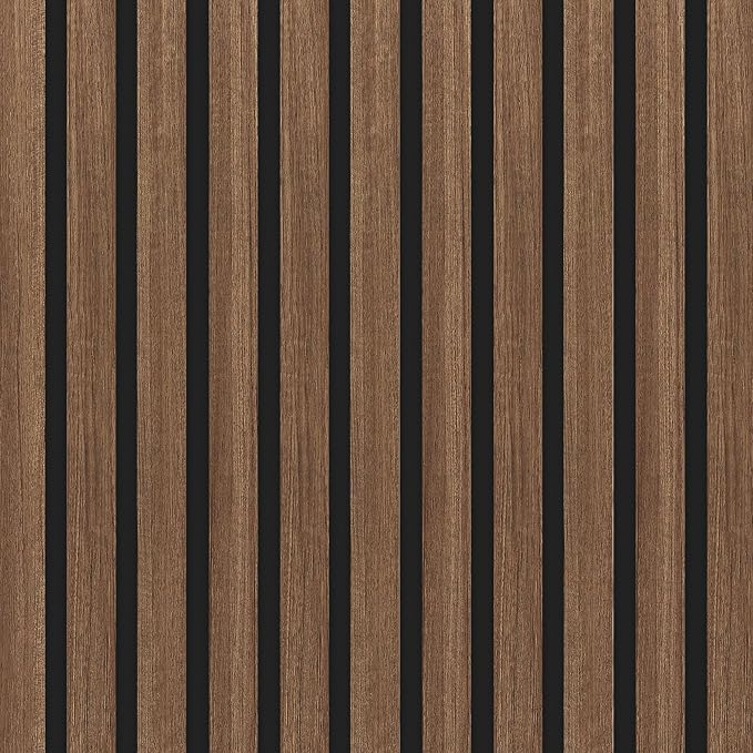 RITOLLO 4 Pack Wood Panels for Wall, 90.55"×12.6" Wood Slat Acoustic Panels for Wall, Soundproof Panels, 3D Fluted Panels for Interior Wall Decor (Walnut) - Image 7