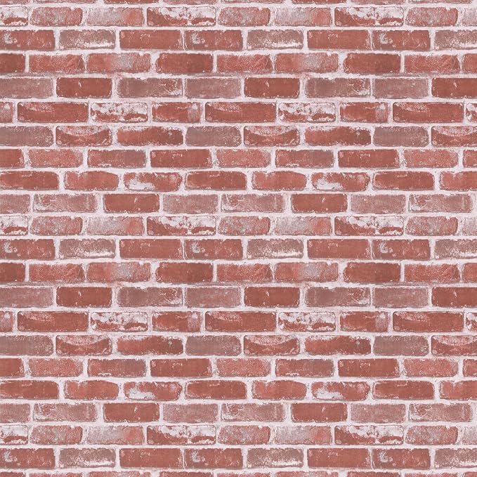 Timeet Red Brick Wallpaper 17.7"×393.7" Peel and Stick Wallpaper Faux Brick Wallpaper Self Adhesive Removable Wallpaper for Bedroom Livingroom Decoration by Timeet