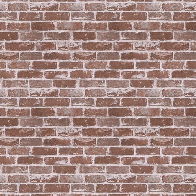 Timeet Vintage Brick Wallpaper Peel and Stick Wallpaper Red Brick Wallpaper 17.7"x393.7" Faux Brick Peel and Stick Removable Self Adhesive Wall Paper for Walls Covering by Timeet