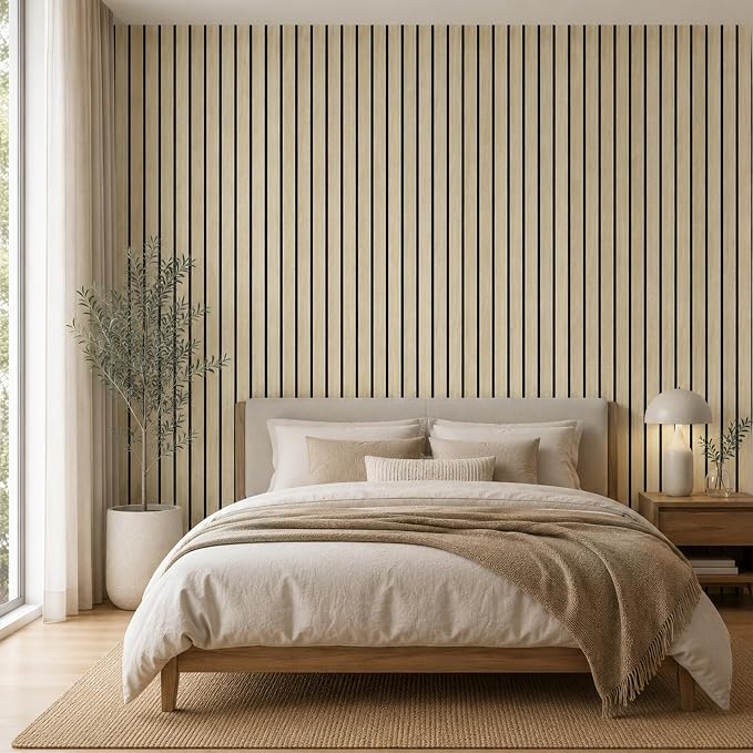 3D Wall Panels, Peel and Stick Wood Grain, 19.7" x 118.1" | Self-adhesive PVC and XPE wall panels with 4.5mm raised wood grain texture for clean, smooth interior walls - Image 3