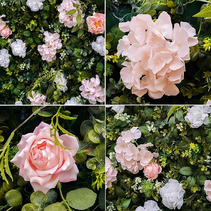 Artificial Luxury‌ Flower Wall Panels, Gorgeous 3D Silk Floral Backdrop for Wedding, Baby Show, Party and Home Decor, Quick Assembly/Storage, Both Eco ＆ Pet Friendly - Image 4