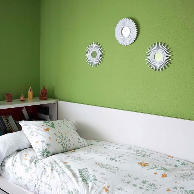 BONNYCO Wall Mirrors Pack of 3, Round White Mirrors for Home Decor, Bedroom and Room. Espejos Decorativos de Pared Sala Dormitorio, Circle Wall Decor Minimalist Vintage, Chic. Gifts for Women Mums - Image 5