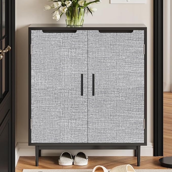 Grey Grasscloth Peel and Stick Wallpaper 17.3"x120" Faux Linen Textured Contact Paper Removable Self Adhesive Vinyl Wallpaper for Bedroom Bathroom Kitchen Cabinets - Image 6