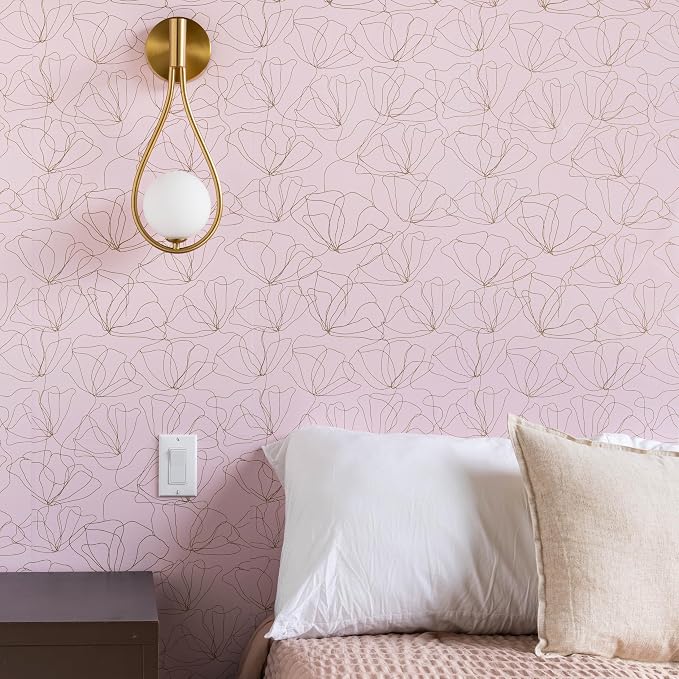 Peel and Stick Wallpaper Panels, Drawn to Nature, 8-Pack | 16 x 24 in panel size; Covers up to 21.33 sq ft; Vinyl peel & stick; No paste needed; Great for walls, shelves & cabinets. - Image 2
