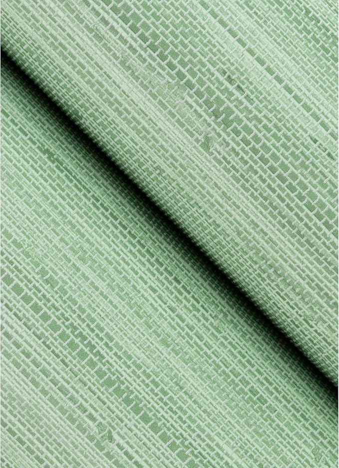 NuWallpaper x Society Social Classic Faux Grasscloth Peel and Stick Wallpaper, Sage Faux Grasscloth Removable Contact Paper for Walls, Self Adhesive Wall Covering for Bedroom Living Room Accent Wall - Image 2