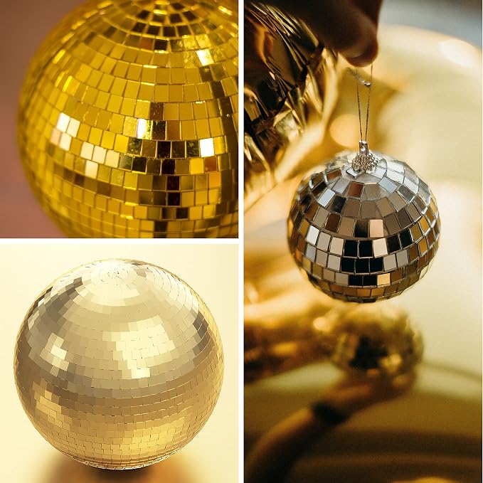 PP OPOUNT 2360 Pieces Self Adhesive Mosaic Tiles,Gold Disco Tiles, 5 x 5 mm - Image 7