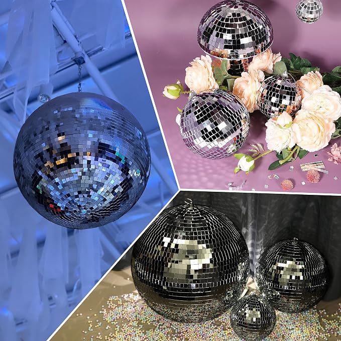 PP OPOUNT 2360 PCS Disco Tiles, 5 x 5 mm Self-Adhesive Disco Ball Stickers - Image 2